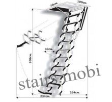 Чердачная лестница NOZYCOWE