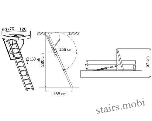 POLAR вид4 чертеж stairs.mobi